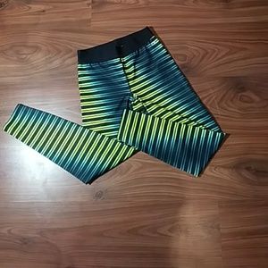 NWOT Gap Fit Yellow/Green Girl Leggings